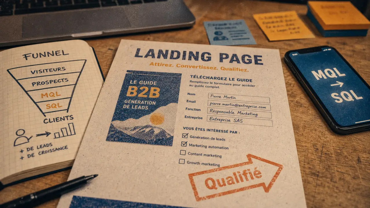 Lead generation B2B : qualifier, nourrir et convertir sans gonfler le pipeline
