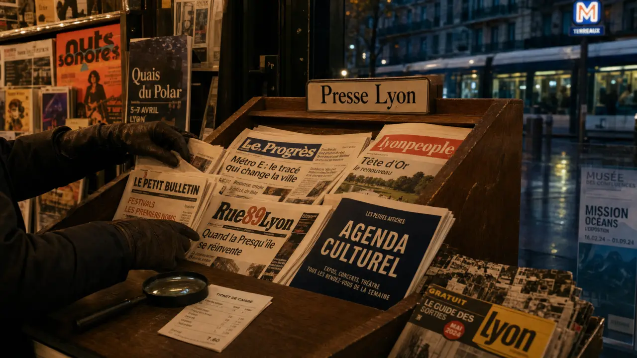 Presse à Lyon : kiosque de journaux et titres locaux