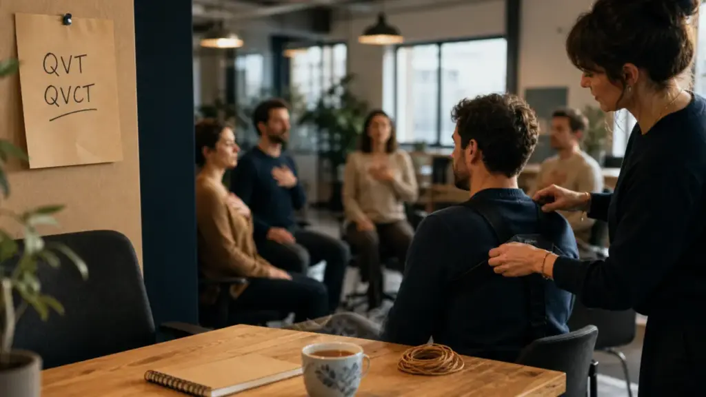 Bien-être en entreprise lyon : format posture pour réduire stress et TMS en entreprise