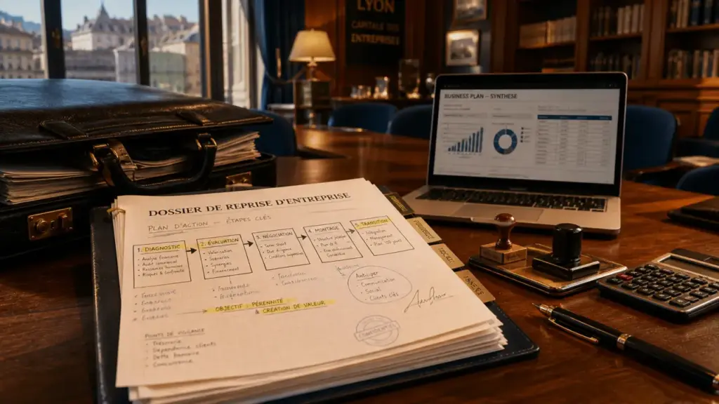Cabinet accompagnement reprise entreprise lyon : dossier de reprise et étapes