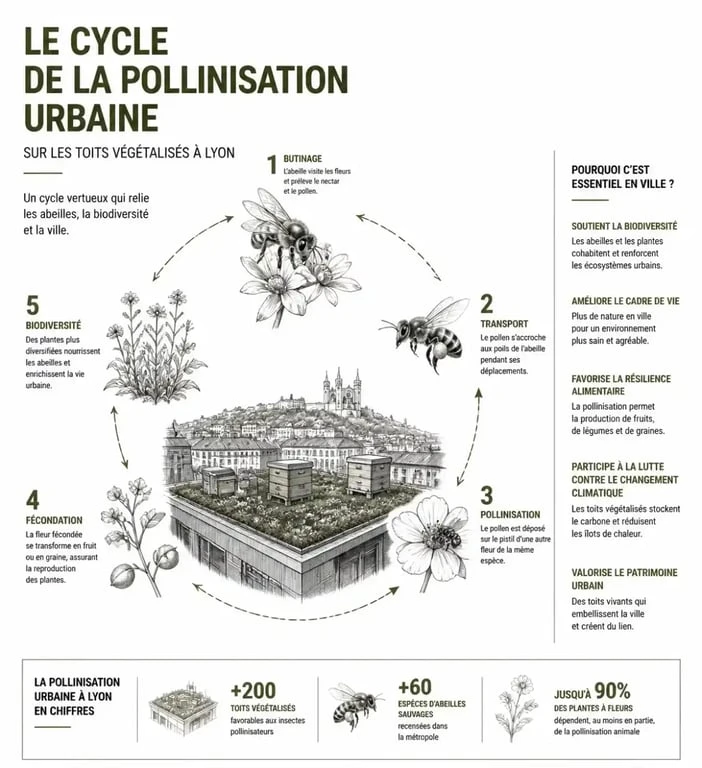 Installation de ruches pour l'apiculture en entreprise à Lyon favorisant la biodiversité urbaine