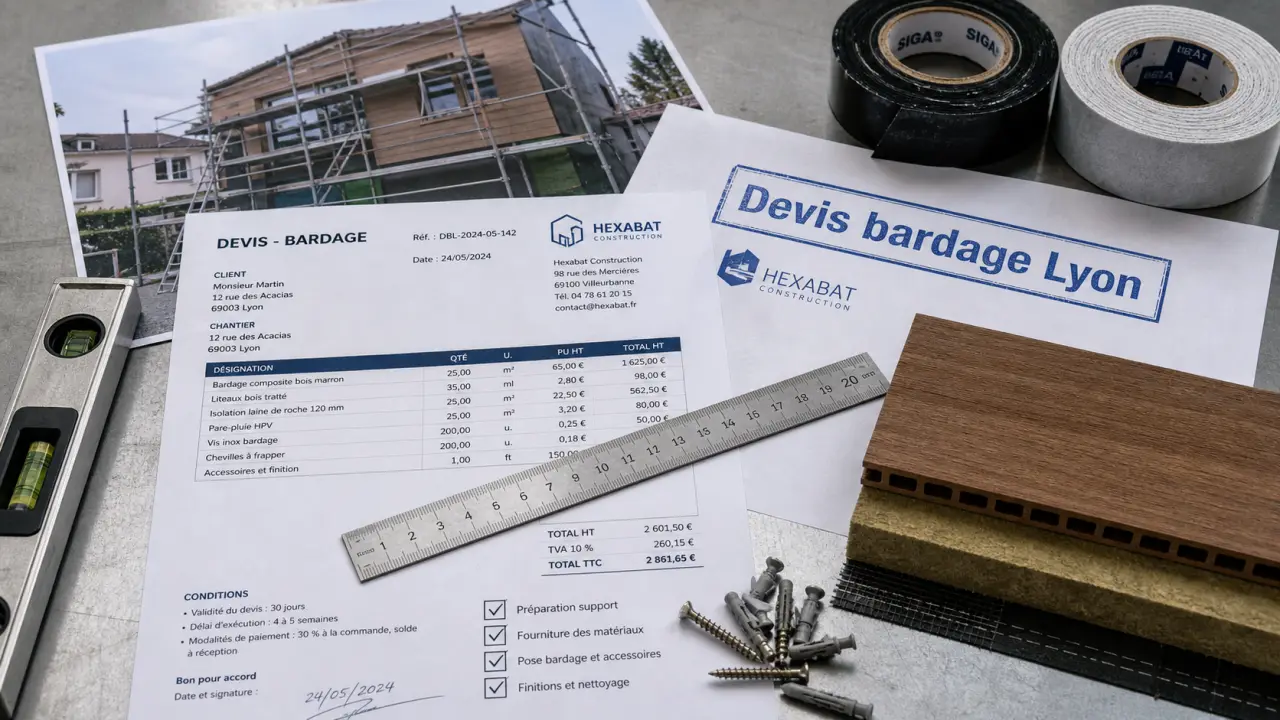 Entreprise bardage Lyon : devis bardage et enveloppe du bâtiment