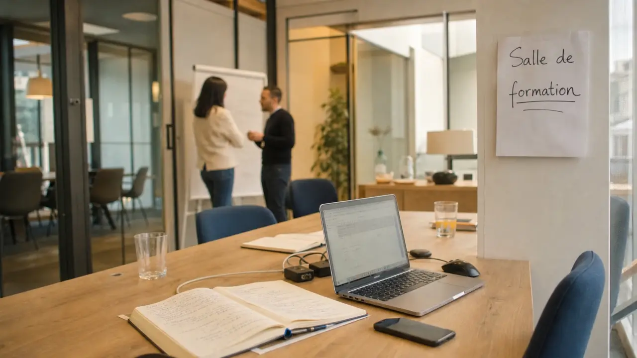 La cordée liberté-guillotière - coworking & salles de réunion Lyon : table de coworking et salle de formation