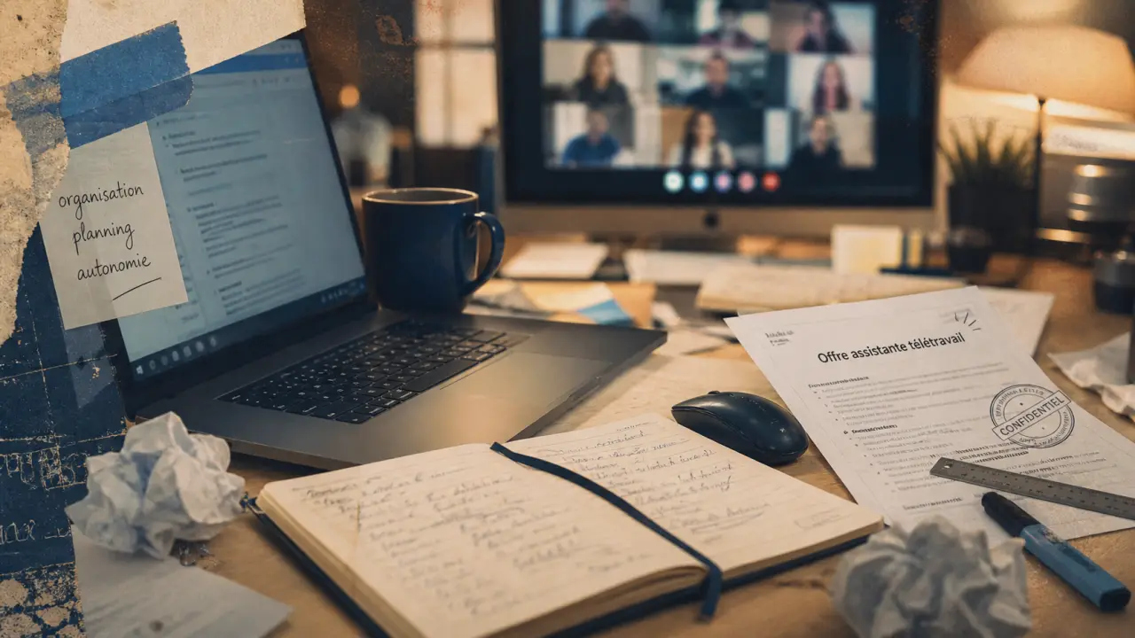 assistante teletravail : offres et candidature en visioconférence