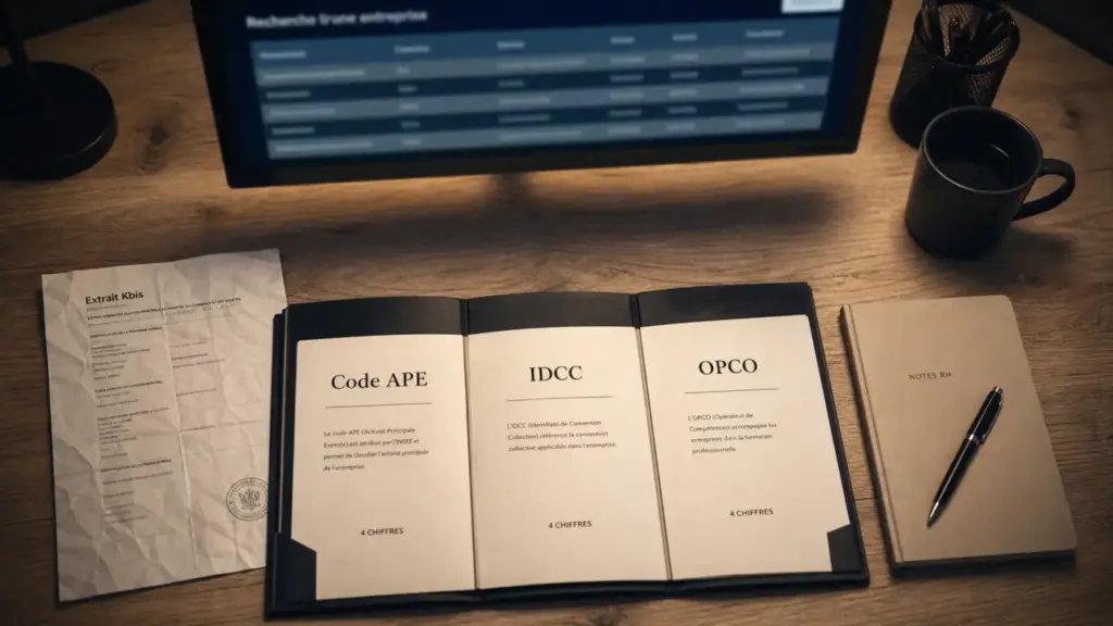 Quel opco pour mon entreprise : code APE et IDCC pour identifier la branche