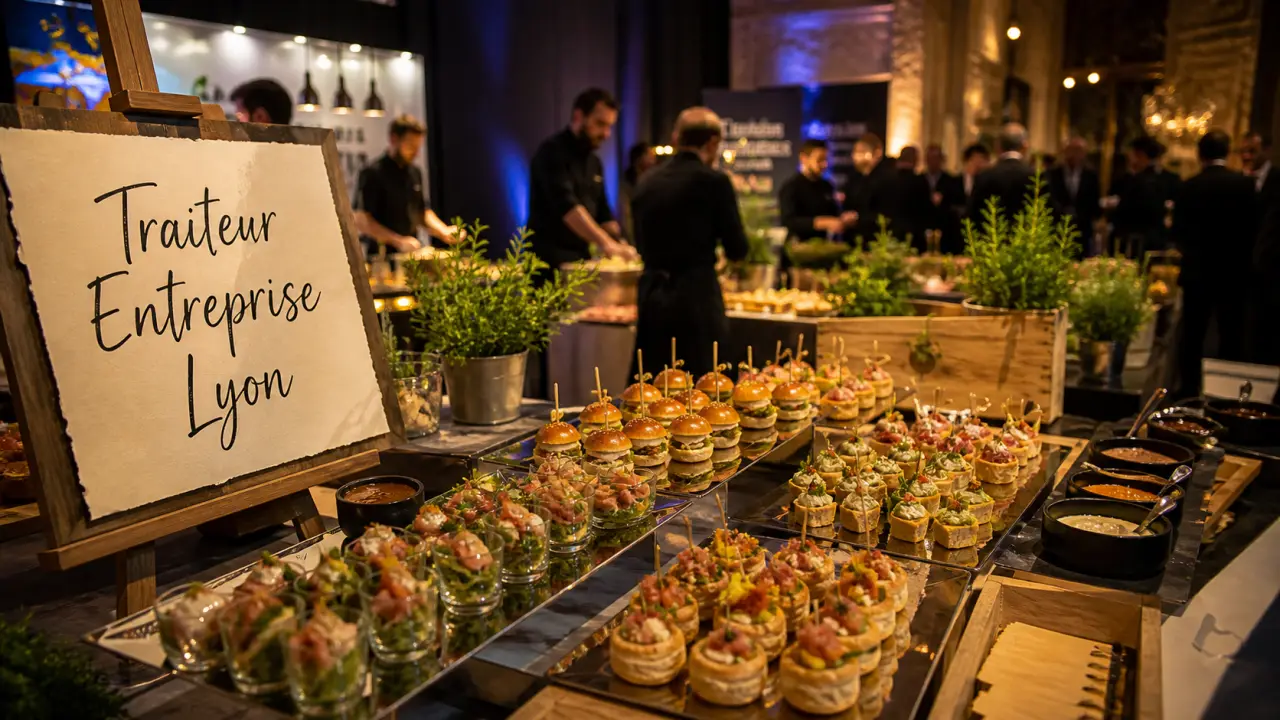 Traiteur original entreprise Lyon : buffet créatif en entreprise