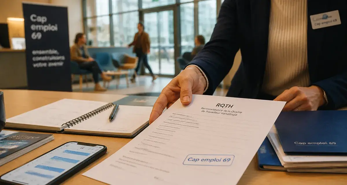 Cap emploi Lyon : formulaire RQTH en salle d’attente