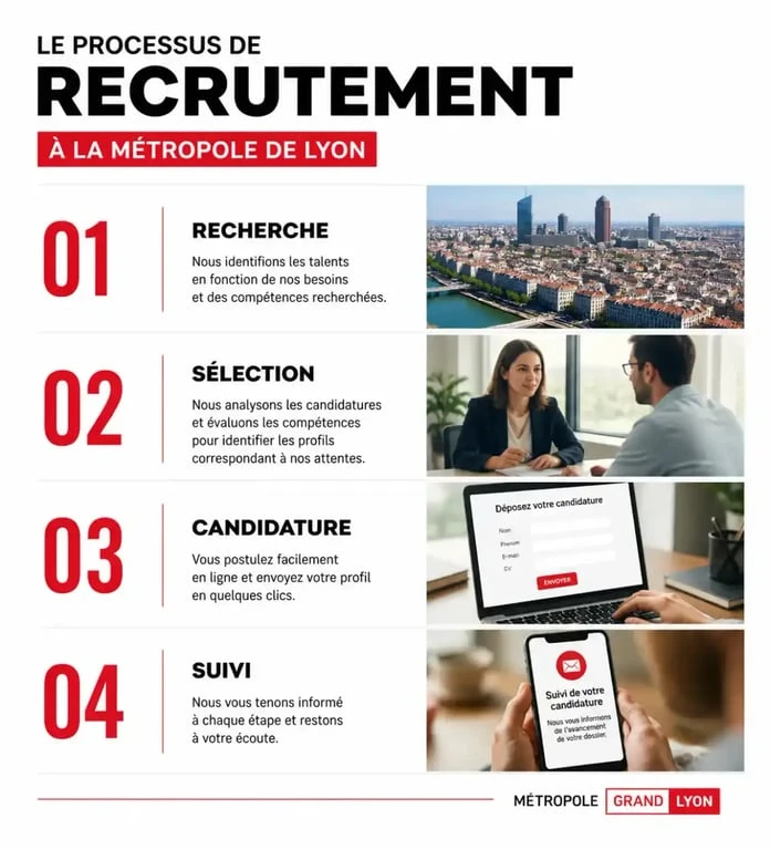 Processus de recrutement à la Métropole de Lyon : étapes pour postuler à un emploi