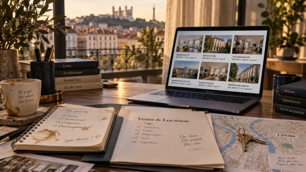 Grand Lyon Immobilier : bureau vente et location, clés et plan de Lyon