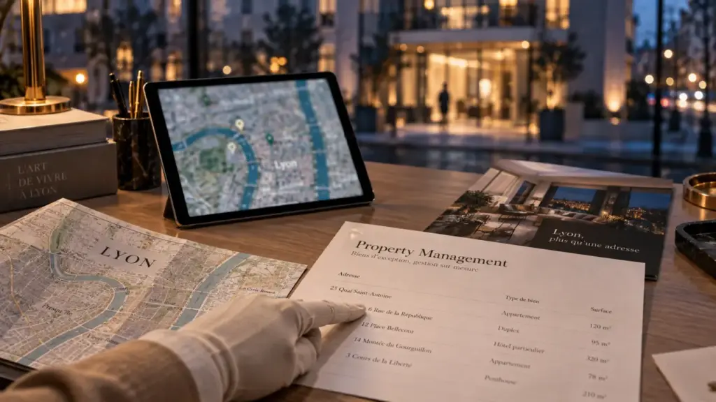 credit agricole immobilier lyon : bureau, carte de Lyon et gestion immobilière