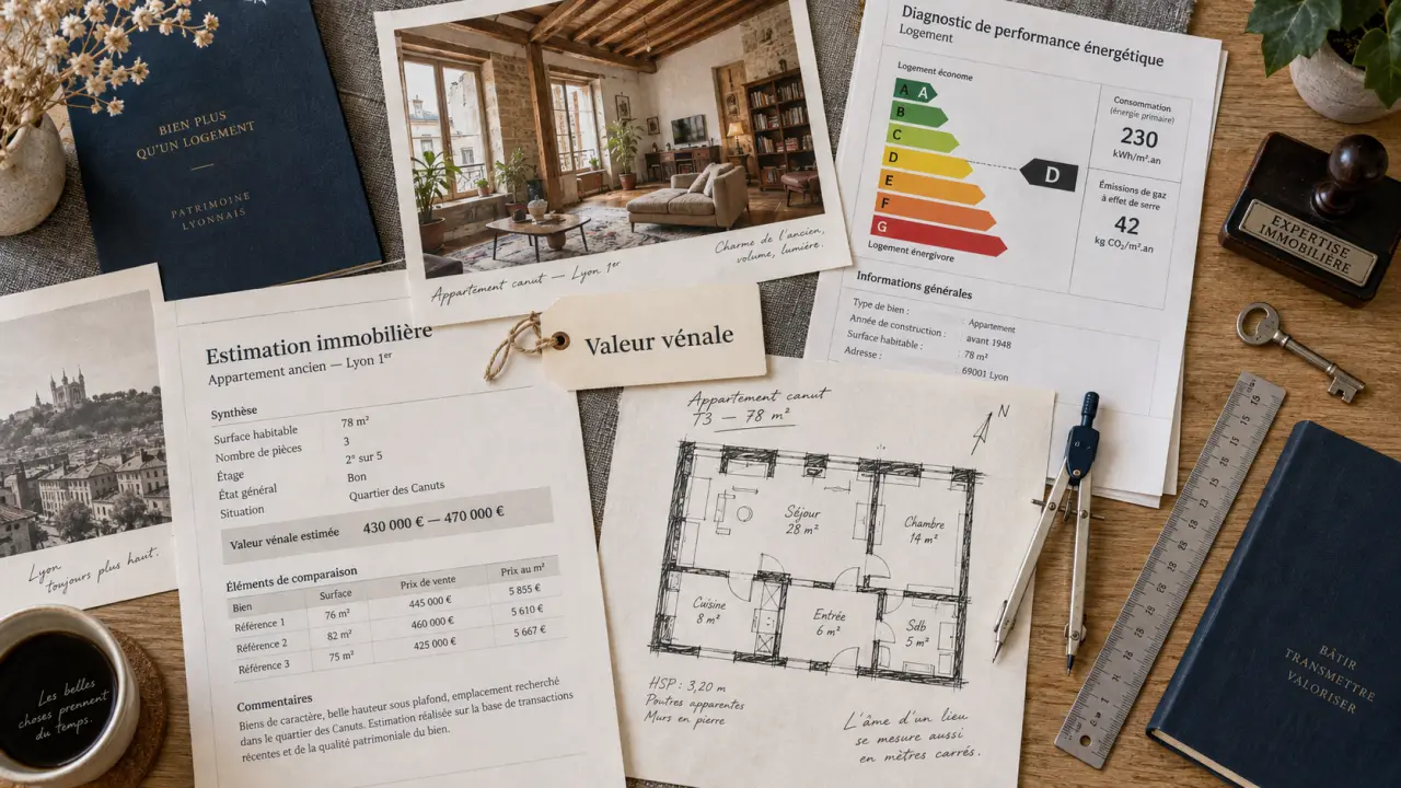 croix rousse immobilier lyon : estimation d’un appartement et documents de vente
